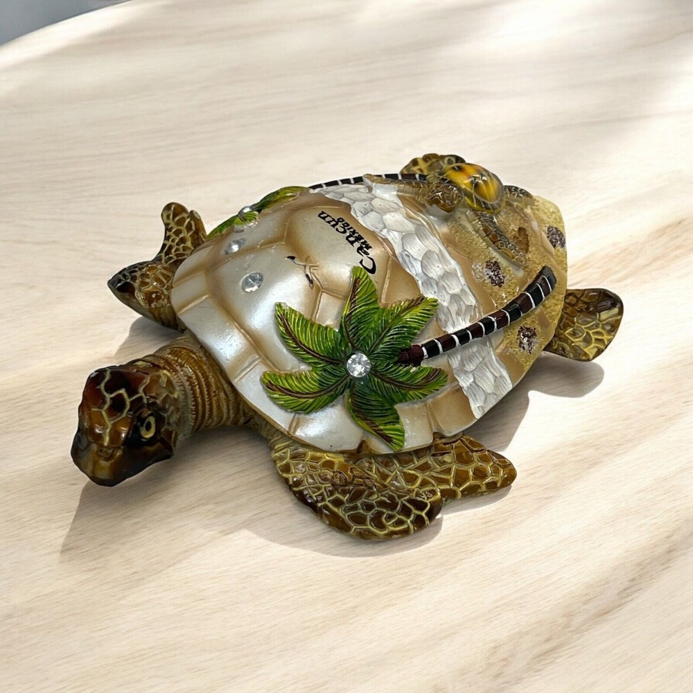 Cancun Mexico Sea Turtle Figurine Paperweight Tropical‎ Souvenir